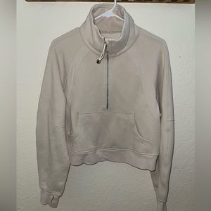 Lululemon scuba funnel neck - white opal